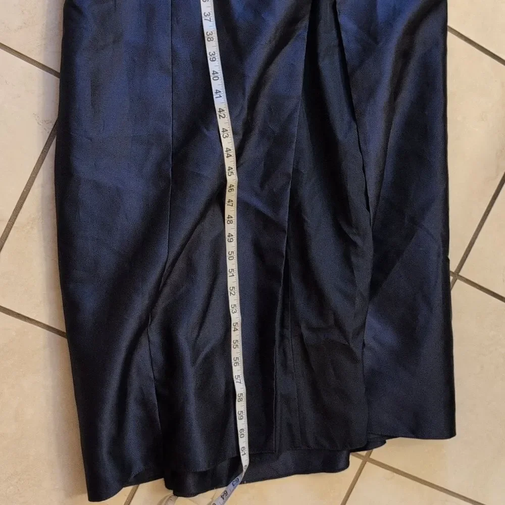 NWT Alfred Sung Maxi Gown Dress Jewel Neck Open Back Bow Size 12 - Picture 11 of 16